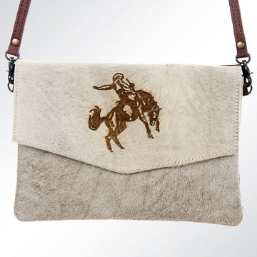 American Darling Envelope Hair on Genuine Leather Western Women Bag Handbag Purse | for Cute